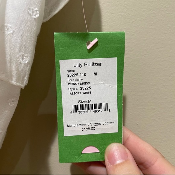Lilly Pulitzer Quincy Strapless Dress White Size Medium - Picture 7 of 9